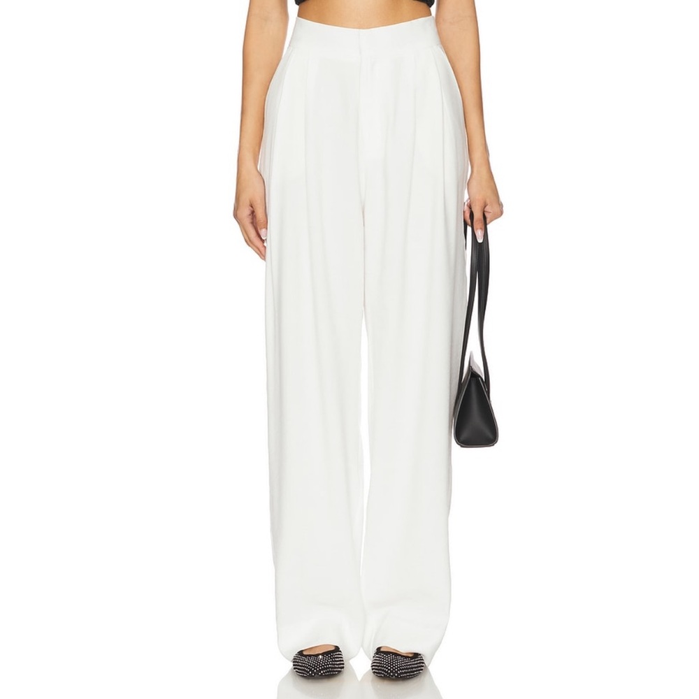 NONCHALANT x REVOLVE Women’s White Pleated Trousers/Pants